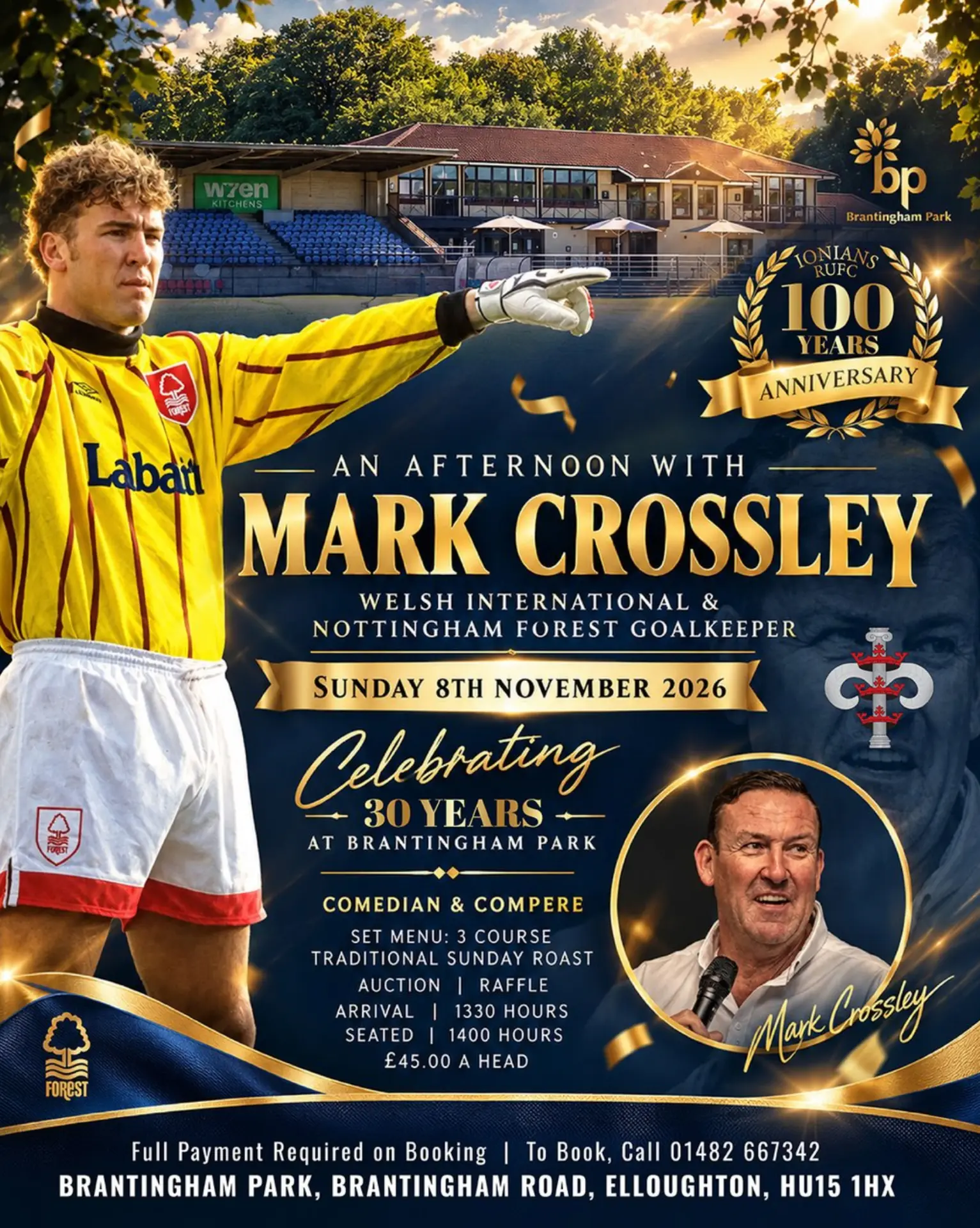 Official flyer: An Afternoon with Mark Crossley