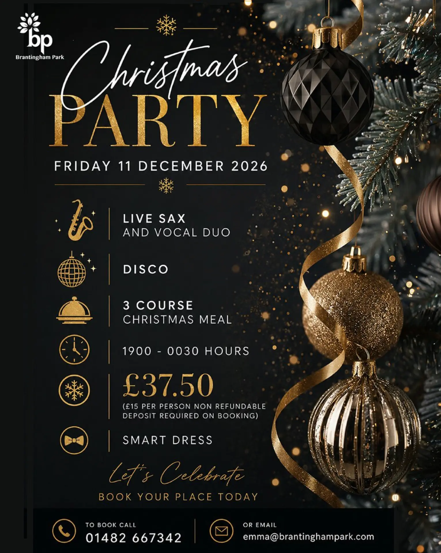 Official flyer: Christmas Party