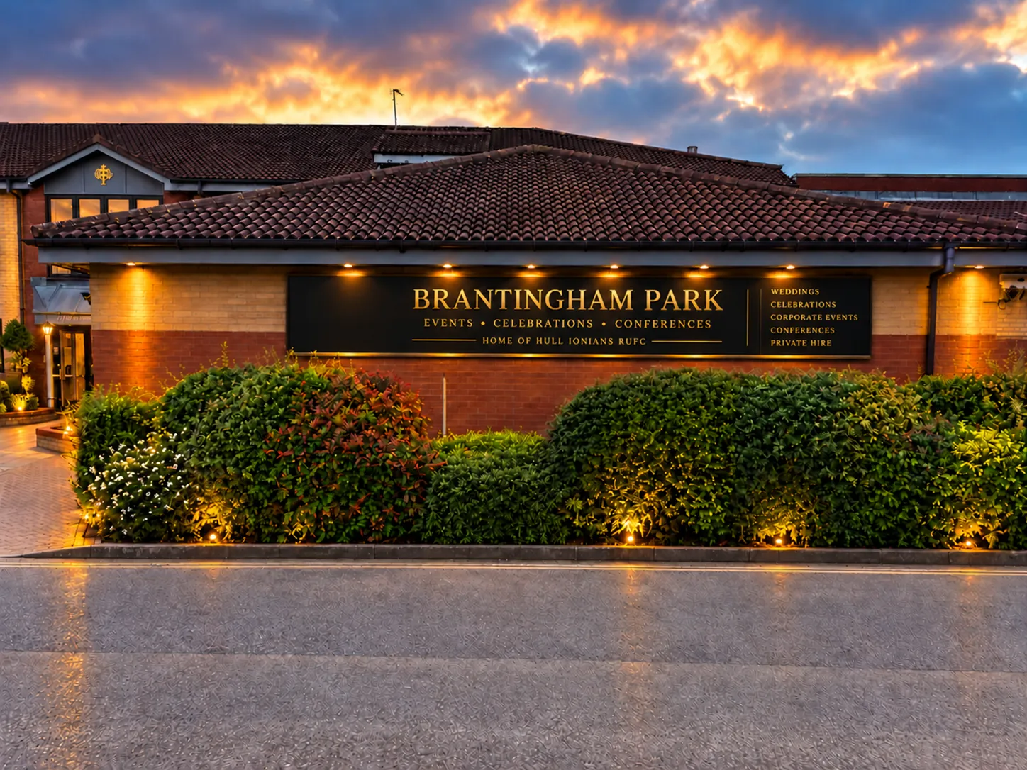 Exterior of Brantingham Park in Elloughton, East Yorkshire