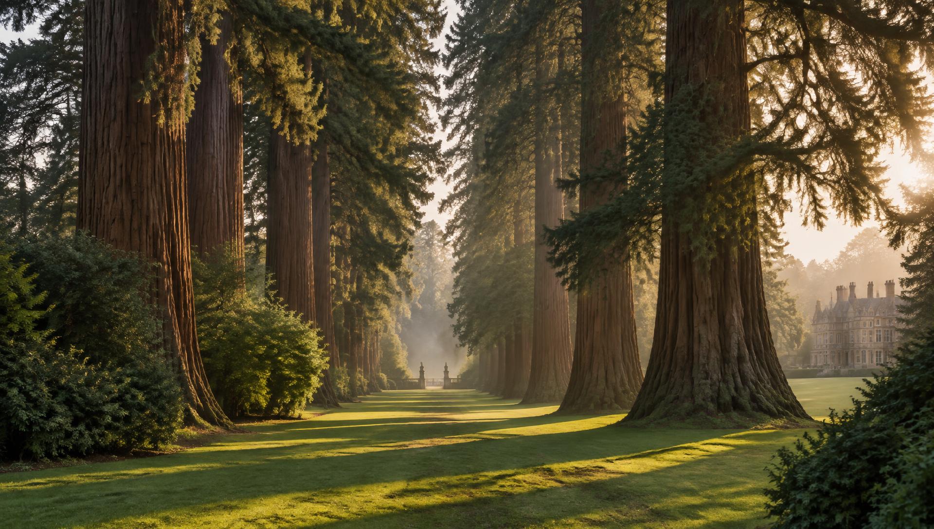 A tree-lined avenue in rich summer green